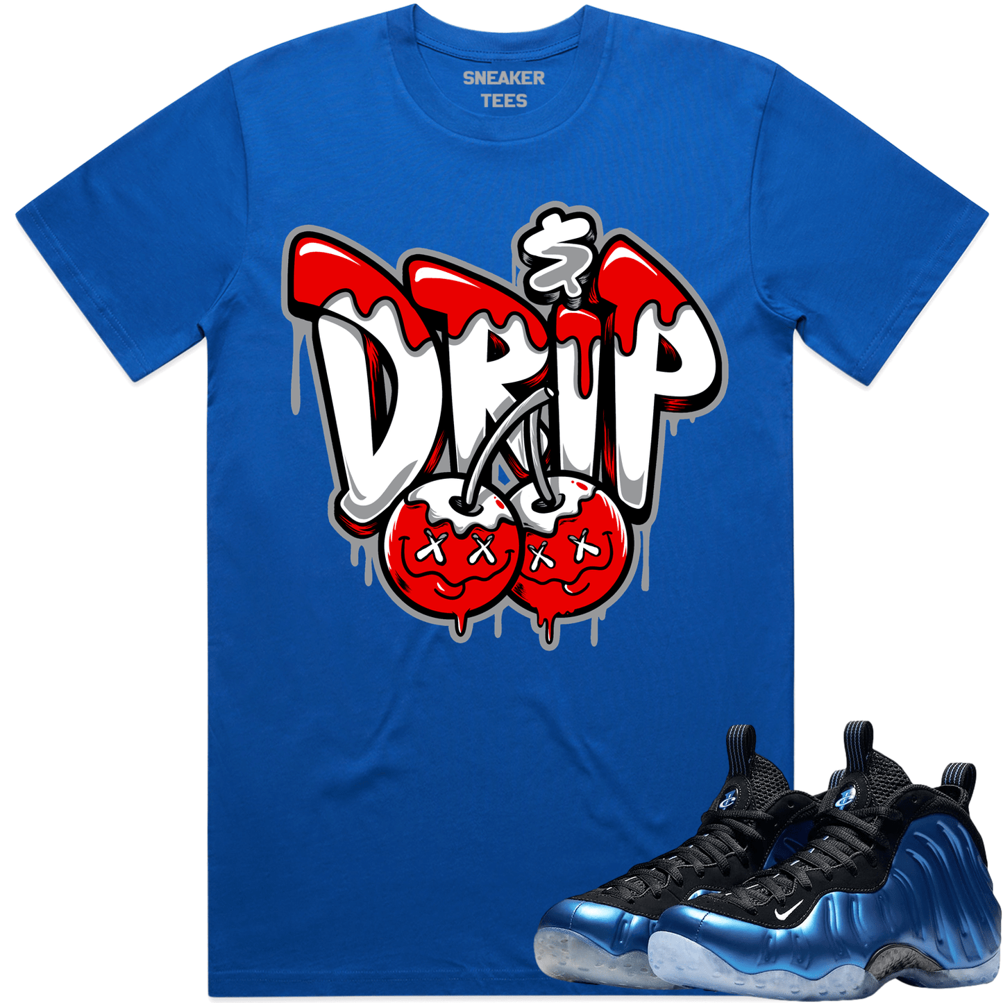 International Blue Royal Foamposites Shirts to Match - Red Money Drip