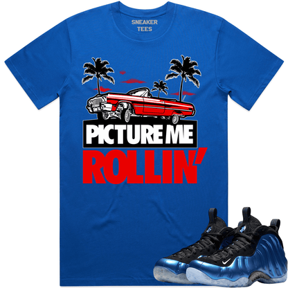 International Blue Royal Foamposites Shirts to Match - Red PMR