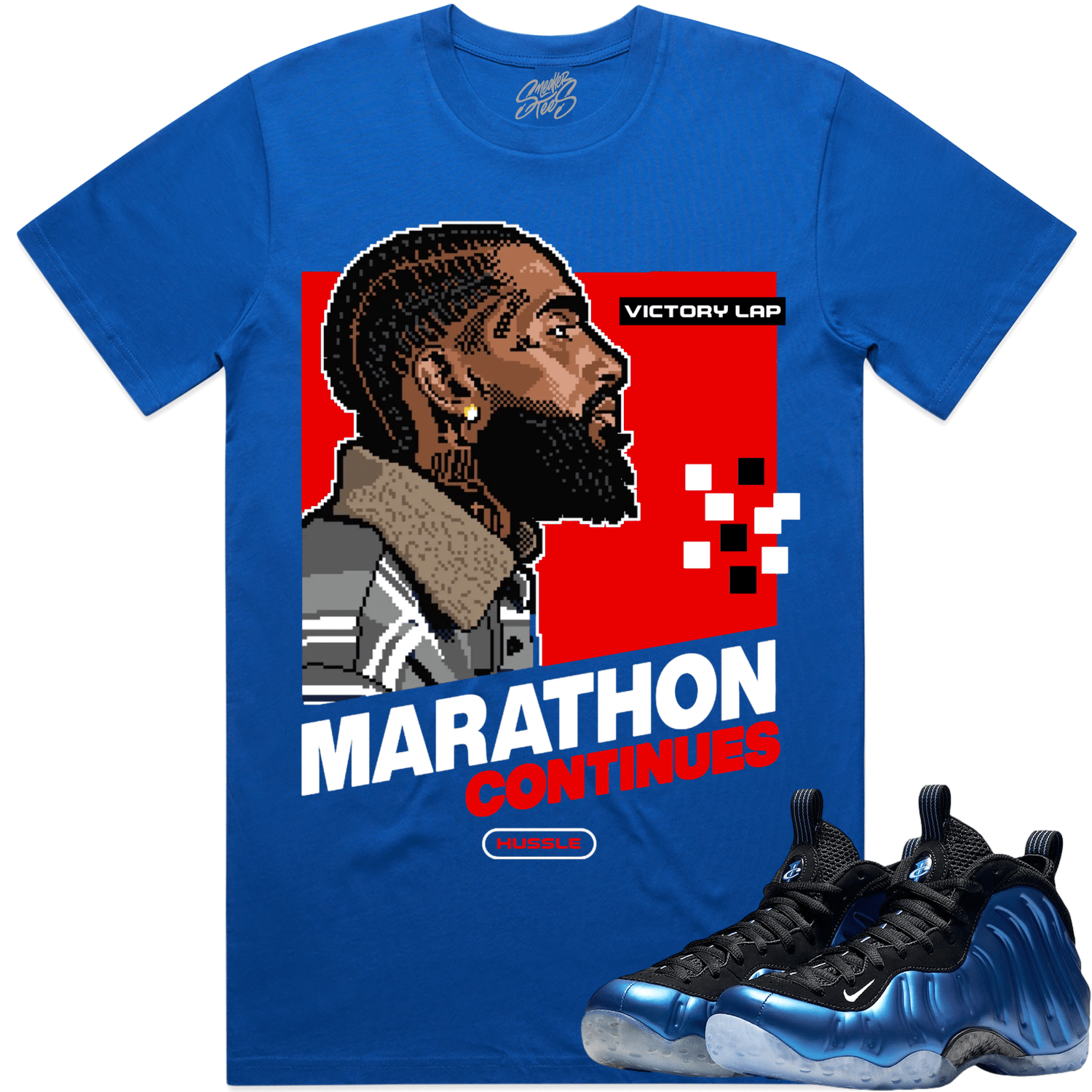 International Blue Royal Foamposites Shirts - Victory