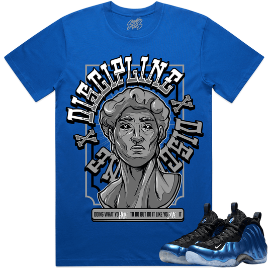 International Blue Royal Foamposites Sneaker Tees - Discipline