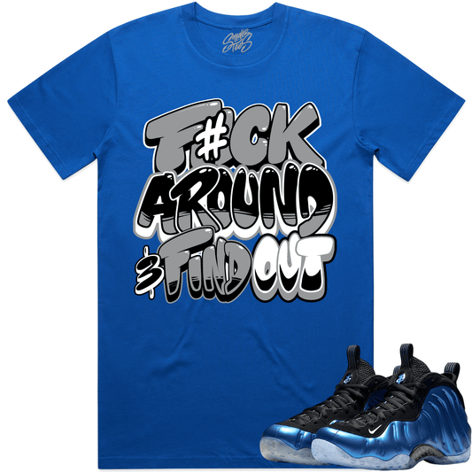 International Blue Royal Foamposites Sneaker Tees - Shirts