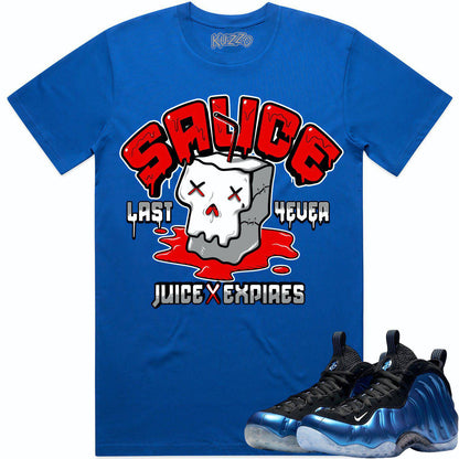 International Blue Royal Foamposites Sneaker Tees Shirts - Red Sauce