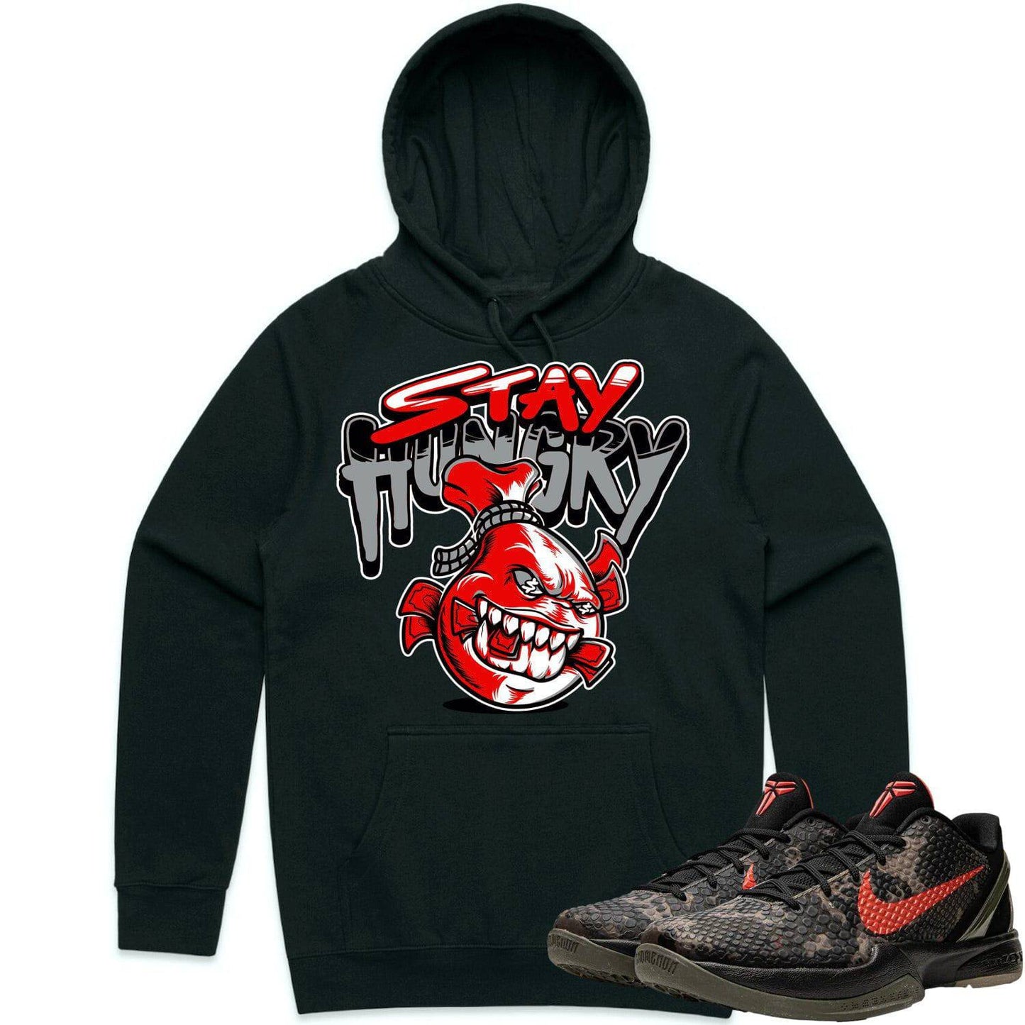 Italian Camo 6s Hoodie - Kobe 6 Italian Camo 6s Hoodie - Stay Hungry