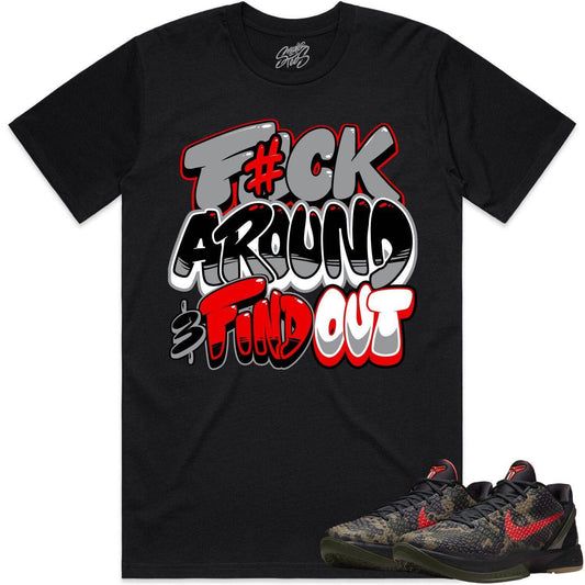 Italian Camo 6s Shirt - Kobe 6 Italian Camo 6s Shirts - F#CK