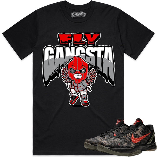 Italian Camo 6s Shirt - Kobe 6 Italian Camo 6s Shirts - Fly Gangsta