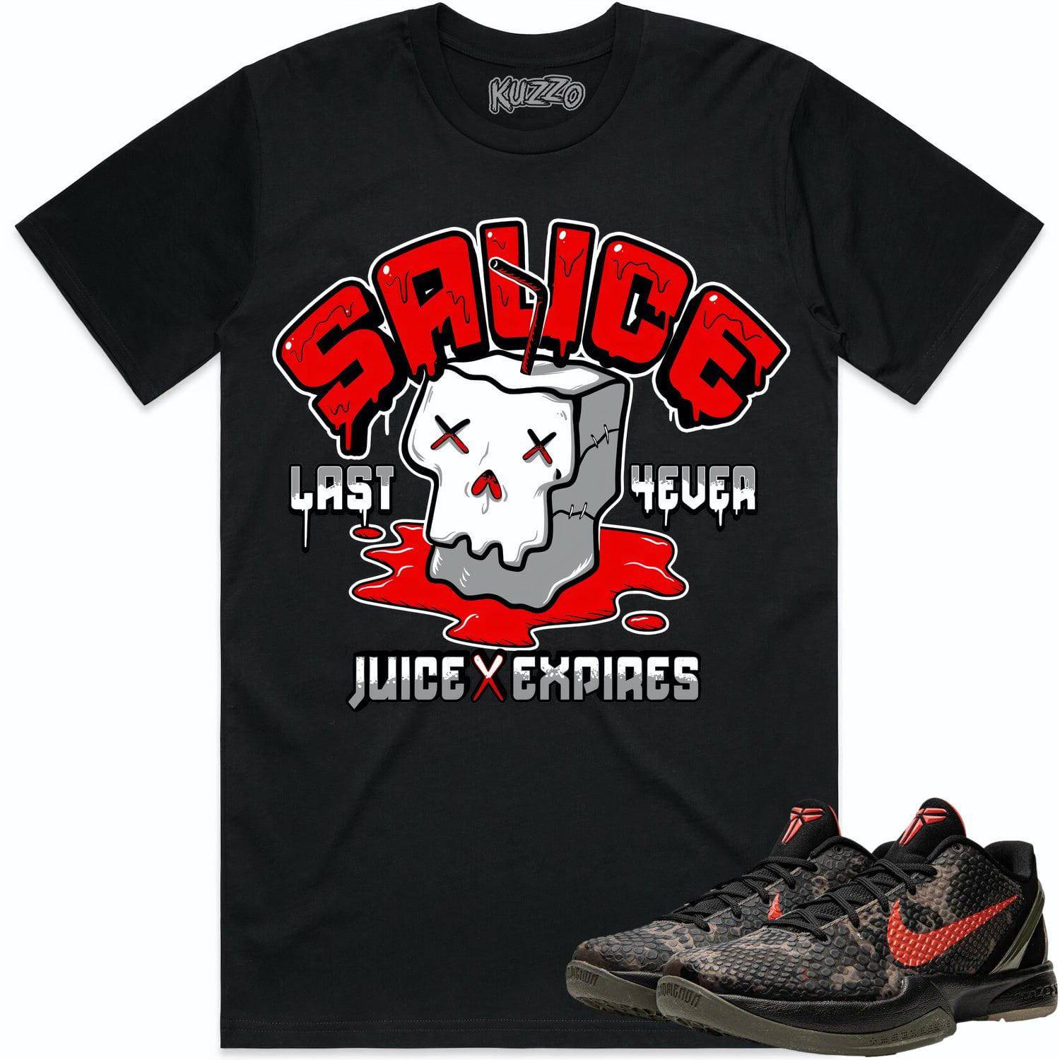 Italian Camo 6s Shirt - Kobe 6 Italian Camo 6s Shirts - Red Sauce