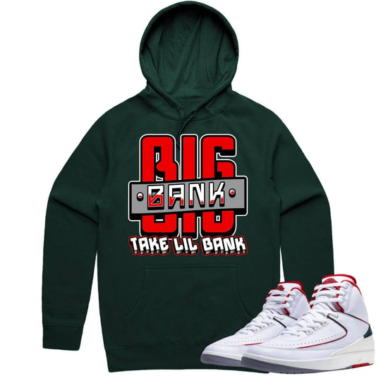 Italy 2s Hoodie - Jordan 2 Italy Origins 2s Hoodie - Red Big Bank