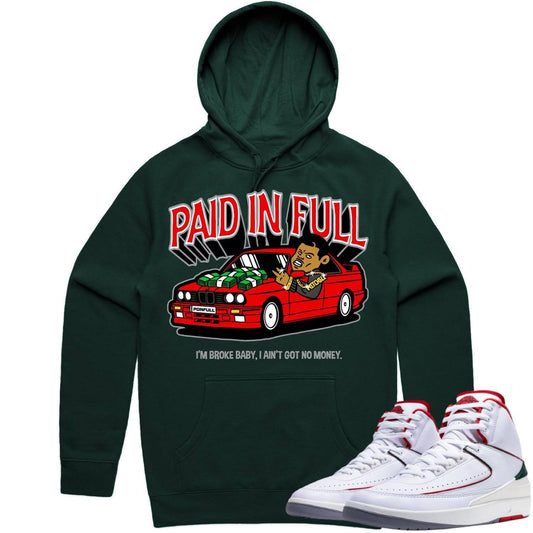 Italy 2s Hoodie - Jordan 2 Italy Origins 2s Hoodie - Red Paid