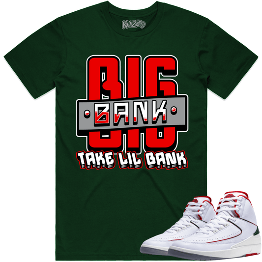 Italy 2s Shirt - Jordan 2 Origins Italy Sneaker Tees - Big Bank