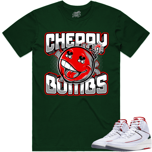 Italy 2s Shirt - Jordan 2 Origins Italy Sneaker Tees - Cherry Bombs