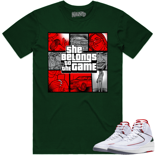 Italy 2s Shirt - Jordan 2 Origins Italy Sneaker Tees - Game