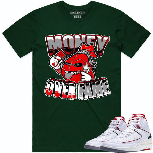 Italy 2s Shirt - Jordan 2 Origins Italy Sneaker Tees - Money over Fame