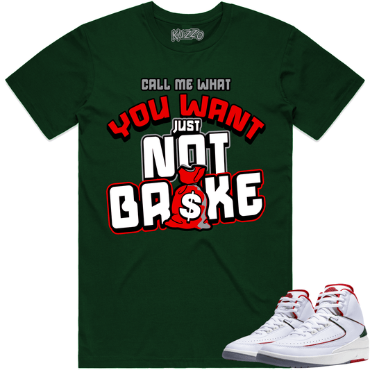 Italy 2s Shirt - Jordan 2 Origins Italy Sneaker Tees - Not Broke