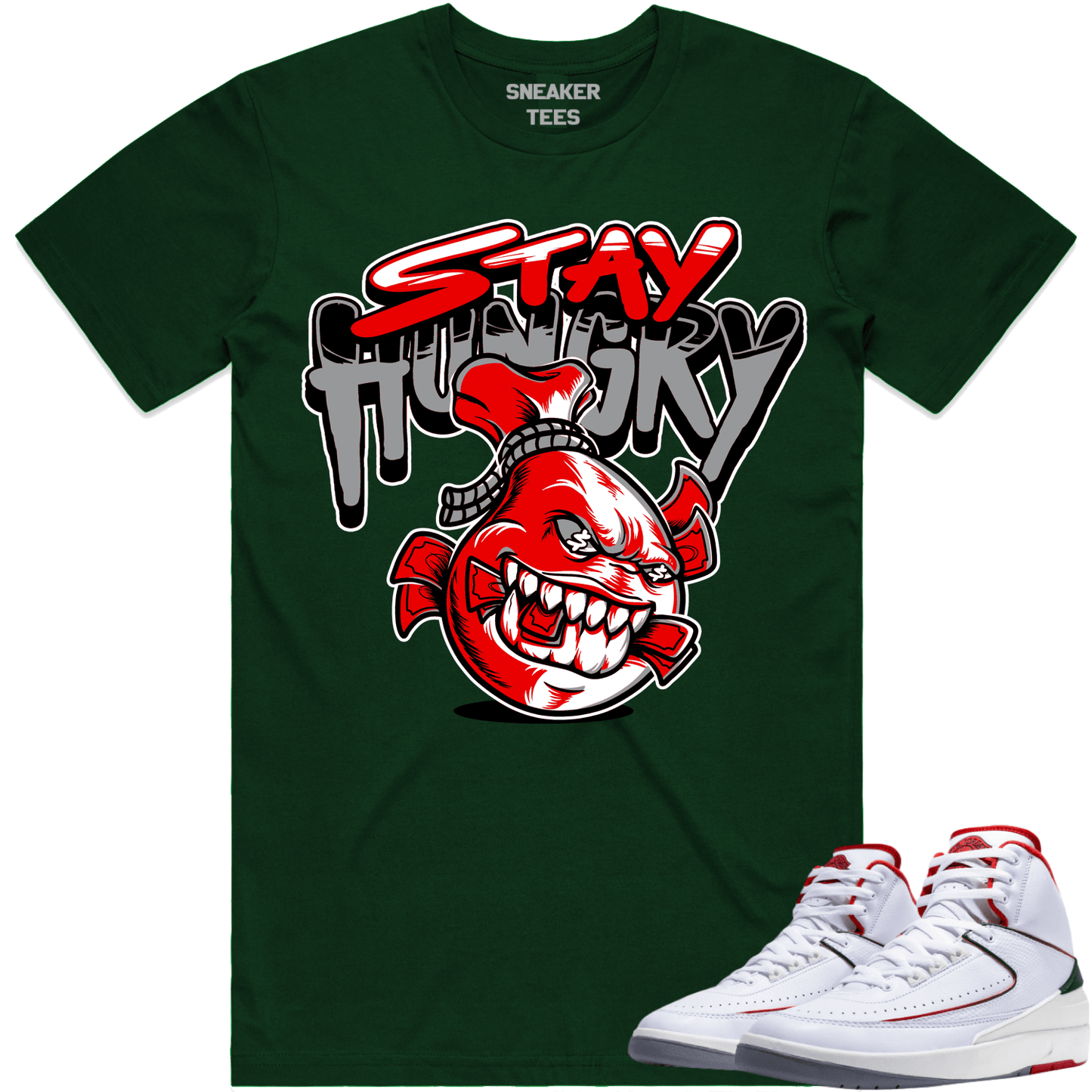 Italy 2s Shirt - Jordan 2 Origins Italy Sneaker Tees - Stay Hungry