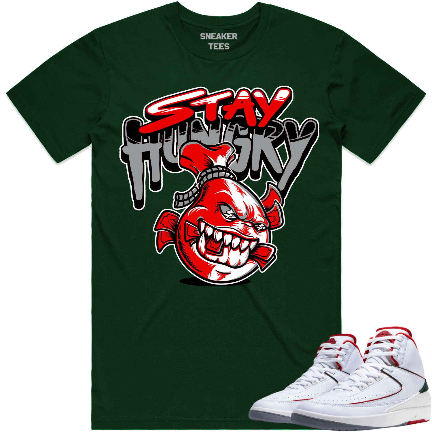 Italy 2s Shirt - Jordan 2 Origins Italy Sneaker Tees - Stay Hungry