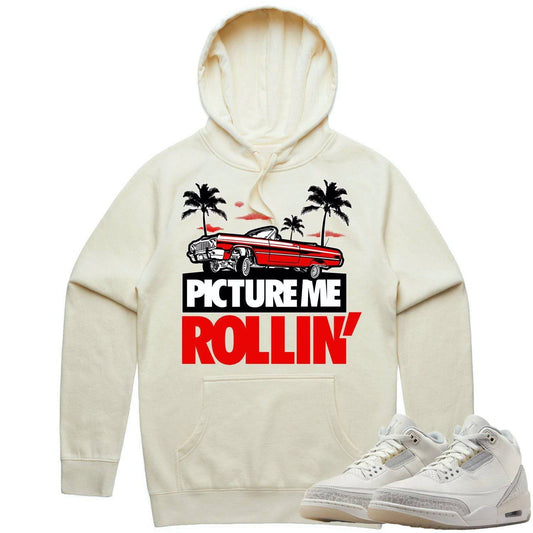 Ivory 3s Hoodie - Jordan 3 Craft Ivory Hoodie - Red Picture