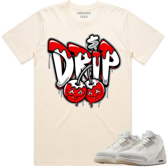 Ivory 3s Shirt - Jordan Retro 3 Craft Ivory Sneaker Tees - Money Drip