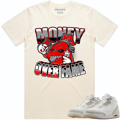 Ivory 3s Shirt - Jordan Retro 3 Craft Ivory Sneaker Tees - Money Fame
