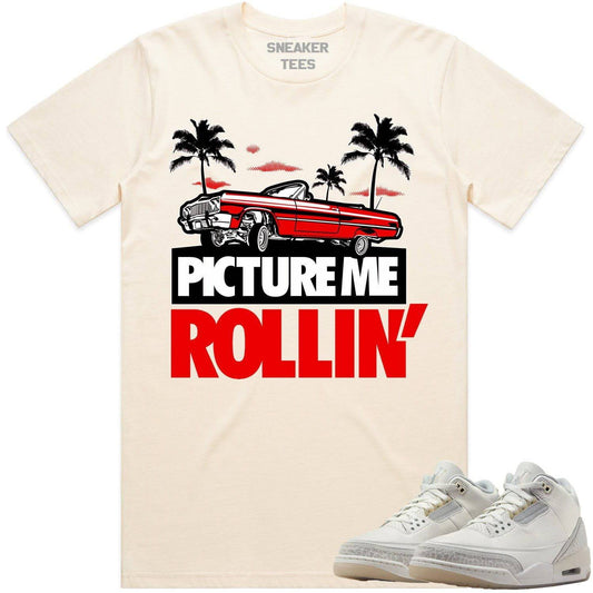 Ivory 3s Shirt - Jordan Retro 3 Craft Ivory Sneaker Tees - Picture