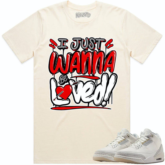 Ivory 3s Shirt - Jordan Retro 3 Craft Ivory Sneaker Tees - Red Loved