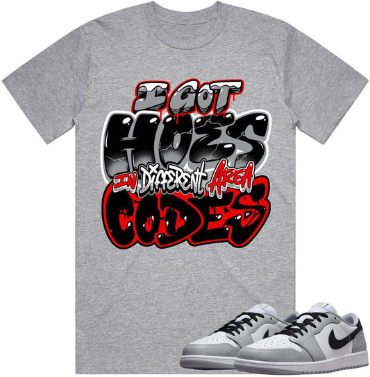 Jordan 1 Low Baron 1s Shirt - Baron 1s Sneaker Tees - Area Codes