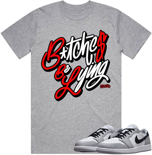 Jordan 1 Low Baron 1s Shirt - Baron 1s Sneaker Tees - Red BBL