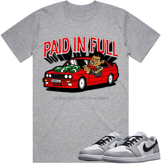 Jordan 1 Low Baron 1s Shirt - Baron 1s Sneaker Tees - Red Paid