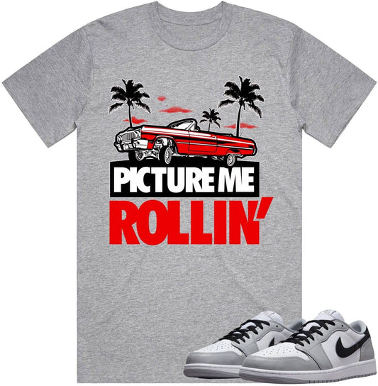 Jordan 1 Low Baron 1s Shirt - Baron 1s Sneaker Tees - Red Picture