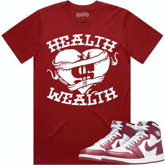 Jordan 1 Team Red 1s - Shirts to Match - Health