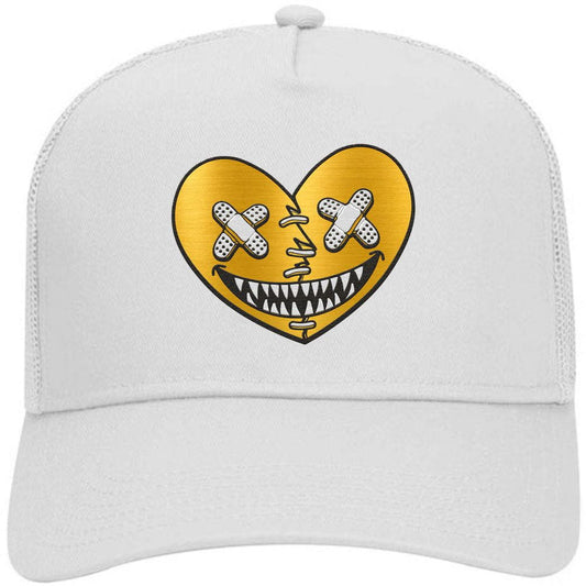 Jordan 11 Gratitude - Trucker Hats - Metallic Gold Heart Baws