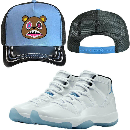 Jordan 11 Legend Blue - Premium Trucker Hat - Crazy Baws