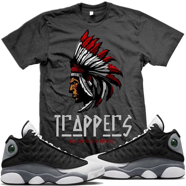 Jordan 13 Black Flint 13s Sneaker Tees : Shirt to Match : Trappers