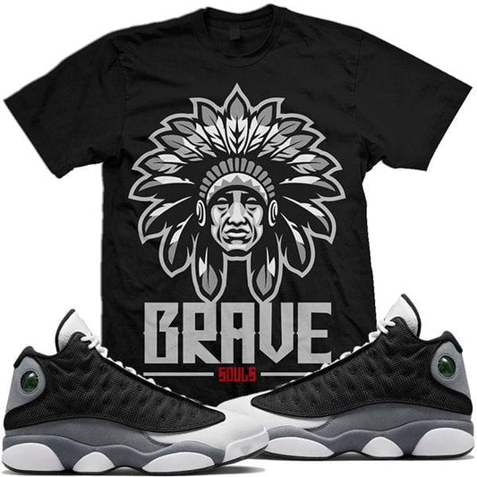 Jordan 13 Black Flint 13s Sneaker Tees : Shirts to Match : Brave Soul