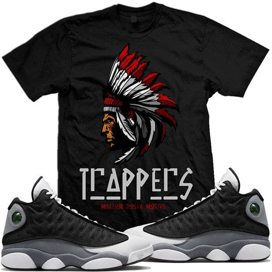 Jordan 13 Black Flint 13s Sneaker Tees : Shirts to Match : Trappers