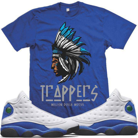 Jordan 13 Hyper Royal Trappers Shirts | Million Dolla