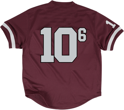 Jordan 5 Burgundy 5s Baseball Jersey - Milliz