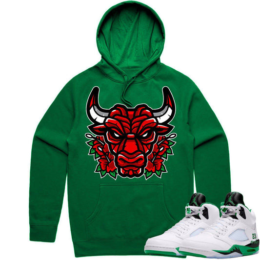 Jordan 5 Lucky Green 5s Hoodie - Lucky Green 5s Hoodie - Bully Roses