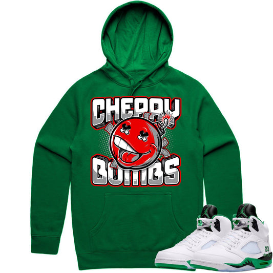 Jordan 5 Lucky Green 5s Hoodie - Lucky Green 5s Hoodie - Cherry Bombs