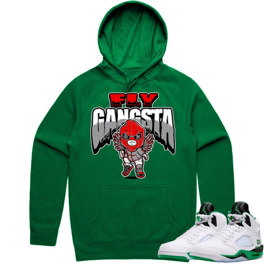 Jordan 5 Lucky Green 5s Hoodie - Lucky Green 5s Hoodie - Fly Gangsta