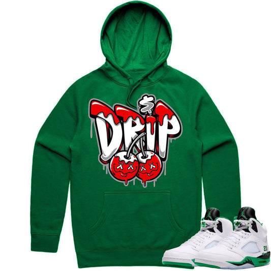 Jordan 5 Lucky Green 5s Hoodie - Lucky Green 5s Hoodie - Money Drip