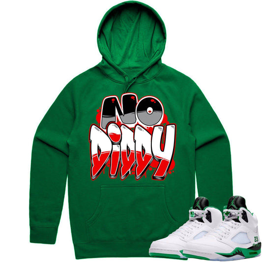 Jordan 5 Lucky Green 5s Hoodie - Lucky Green 5s Hoodie - NoDiddy