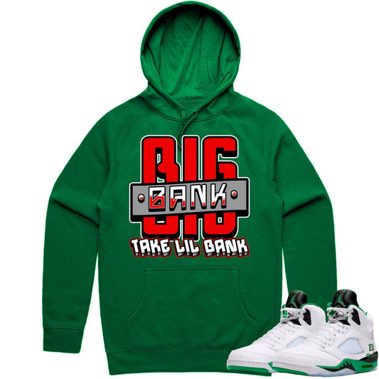 Jordan 5 Lucky Green 5s Hoodie - Lucky Green 5s Hoodie - Red Big Bank