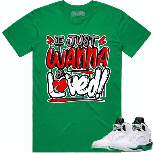 Jordan 5 Lucky Green 5s Shirt - Lucky Green 5s Sneaker Tees - Loved