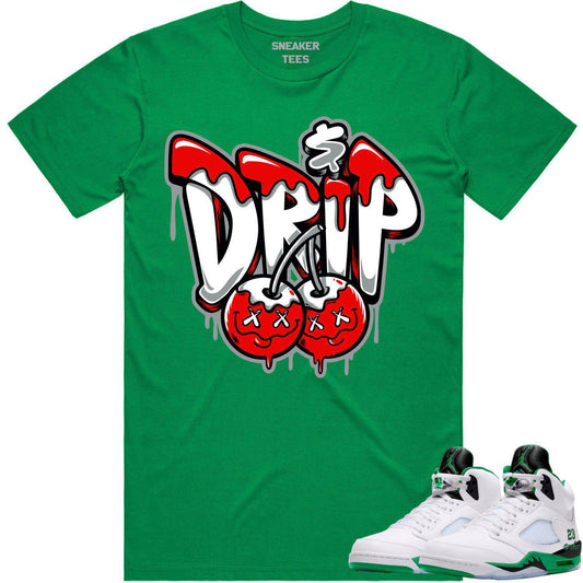 Jordan 5 Lucky Green 5s Shirt - Sneaker Tees - Money Drip