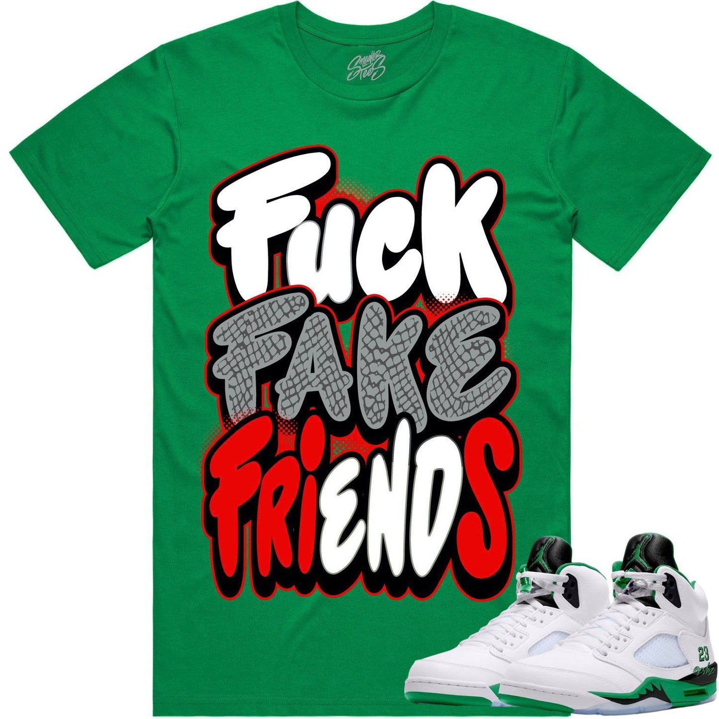 Jordan 5 Lucky Green 5s Shirt - Sneaker Tees - Money over Fame