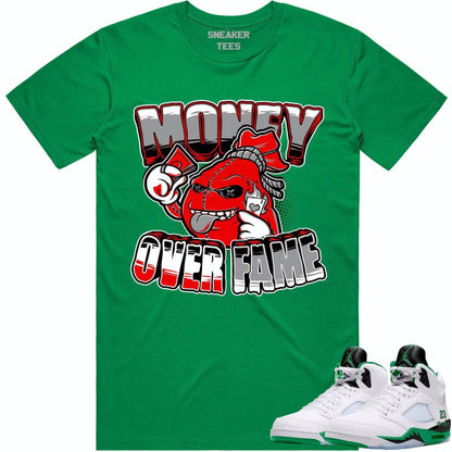 Jordan 5 Lucky Green 5s Shirt - Sneaker Tees - Money over Fame