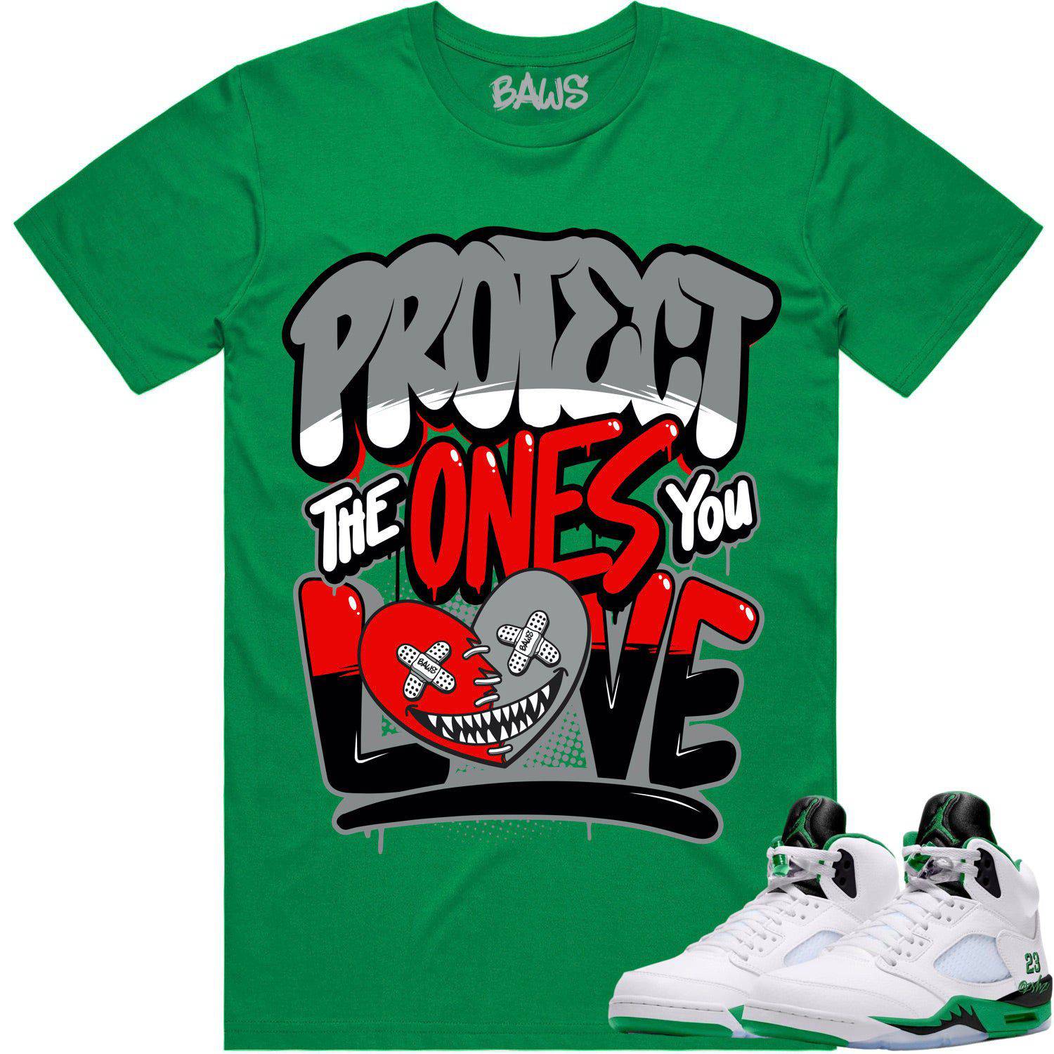 Jordan 5 Lucky Green 5s Shirt - Sneaker Tees - PTOYL