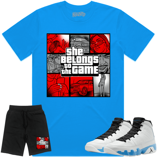 Jordan 9 Powder Blue 9s Sneaker Outfits - Belongs to the Game