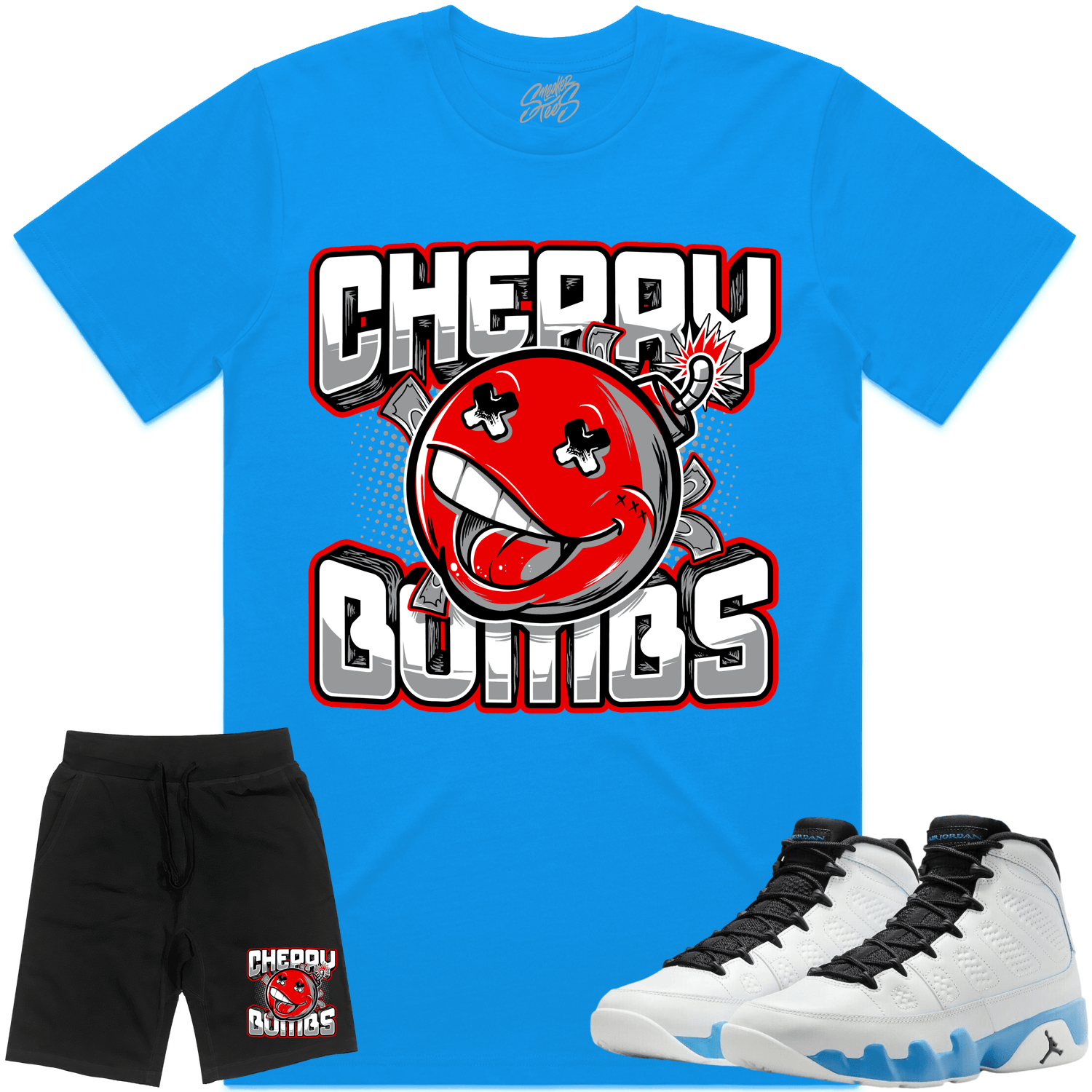 Jordan 9 Powder Blue 9s Sneaker Outfits - Cherry Bombs