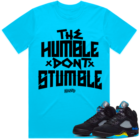 Jordan Black Aqua 5s : Sneaker Tees Shirts to Match : Humble